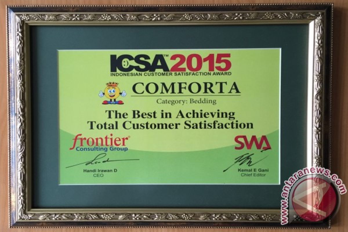 Comforta Raih ICSA 2015 dan Digital Marketing Award 2015