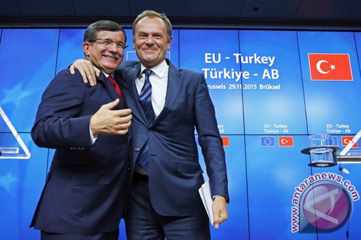 UE-Turki tandatangani kesepakatan cegah aliran migran