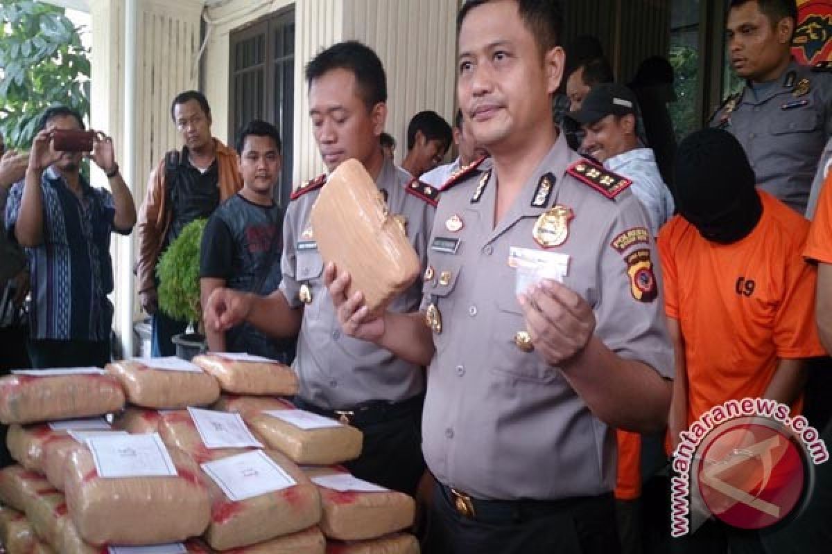 Polisi Tangkap Kurir 39 Kg Ganja