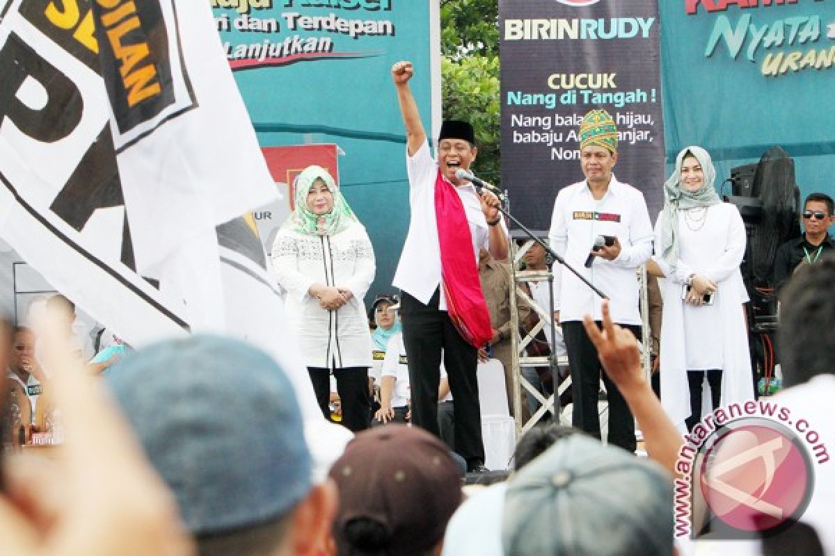 Birin-Rudy Akhiri Kampanye Di Banjarmasin