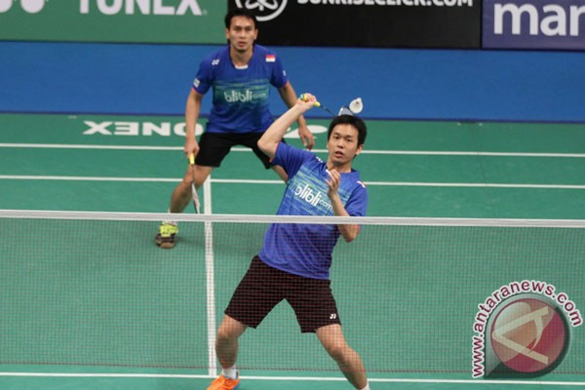 Hendra/Ahsan taklukkan pasangan Jepang di Dubai