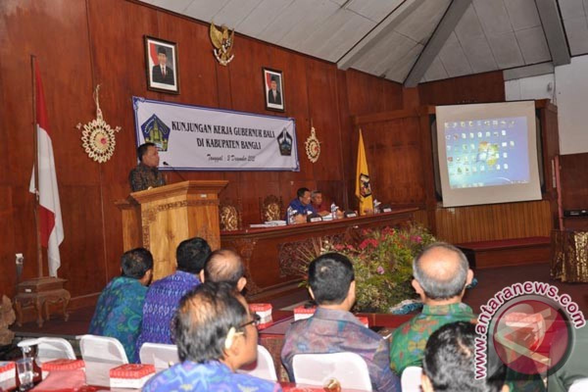 Kunjungan Kerja Gubernur Bali di Kabupaten Bangli