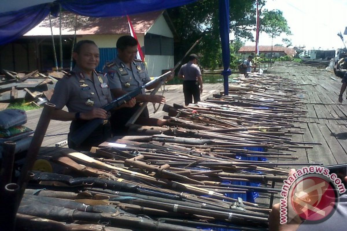 Polisi amankan tersangka pemilik senjata api ilegal