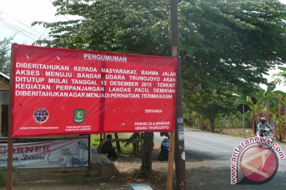 Akses Jalan ke Bandara Trunojoyo segera Ditutup