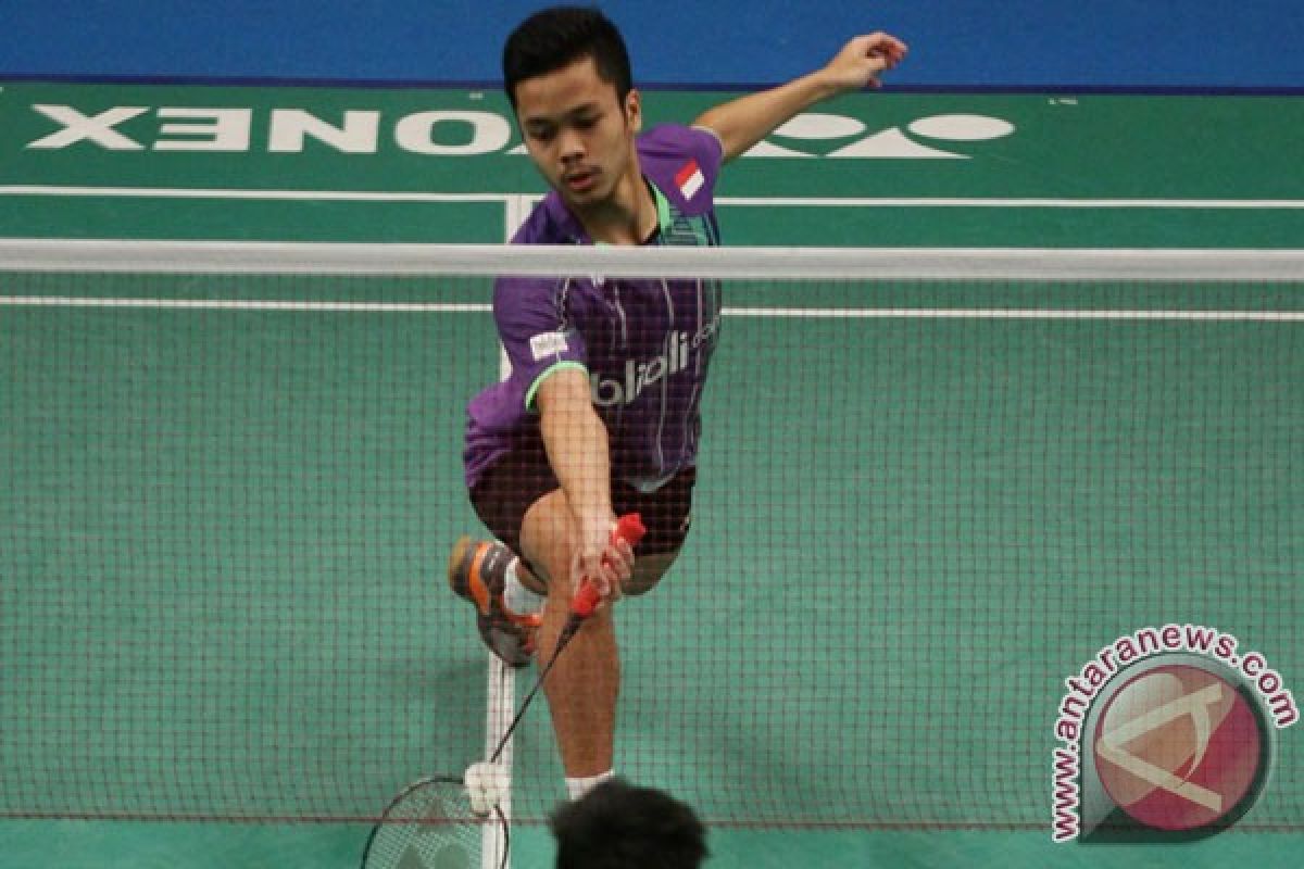 Tunggal putra sisakan Anthony Ginting di Australia