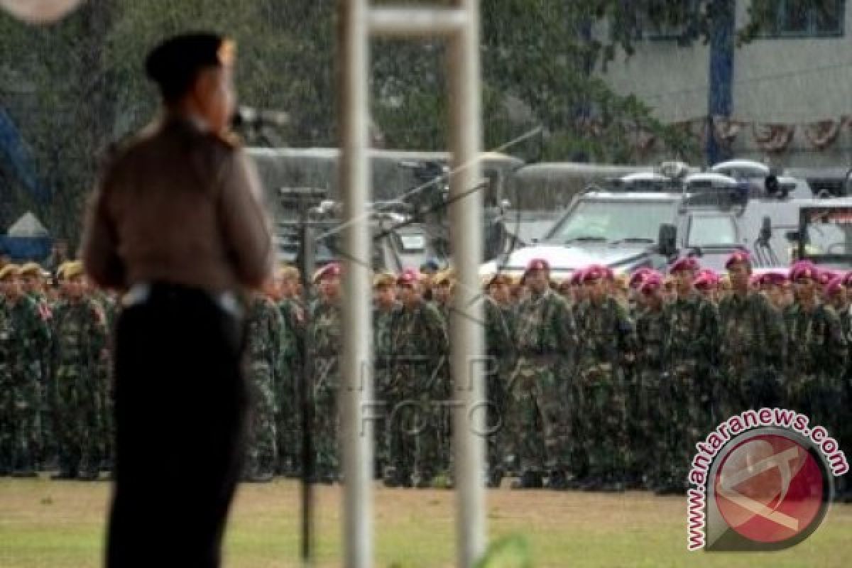 TNI-Polri apel gabungan sebelum pelantikan bupati 