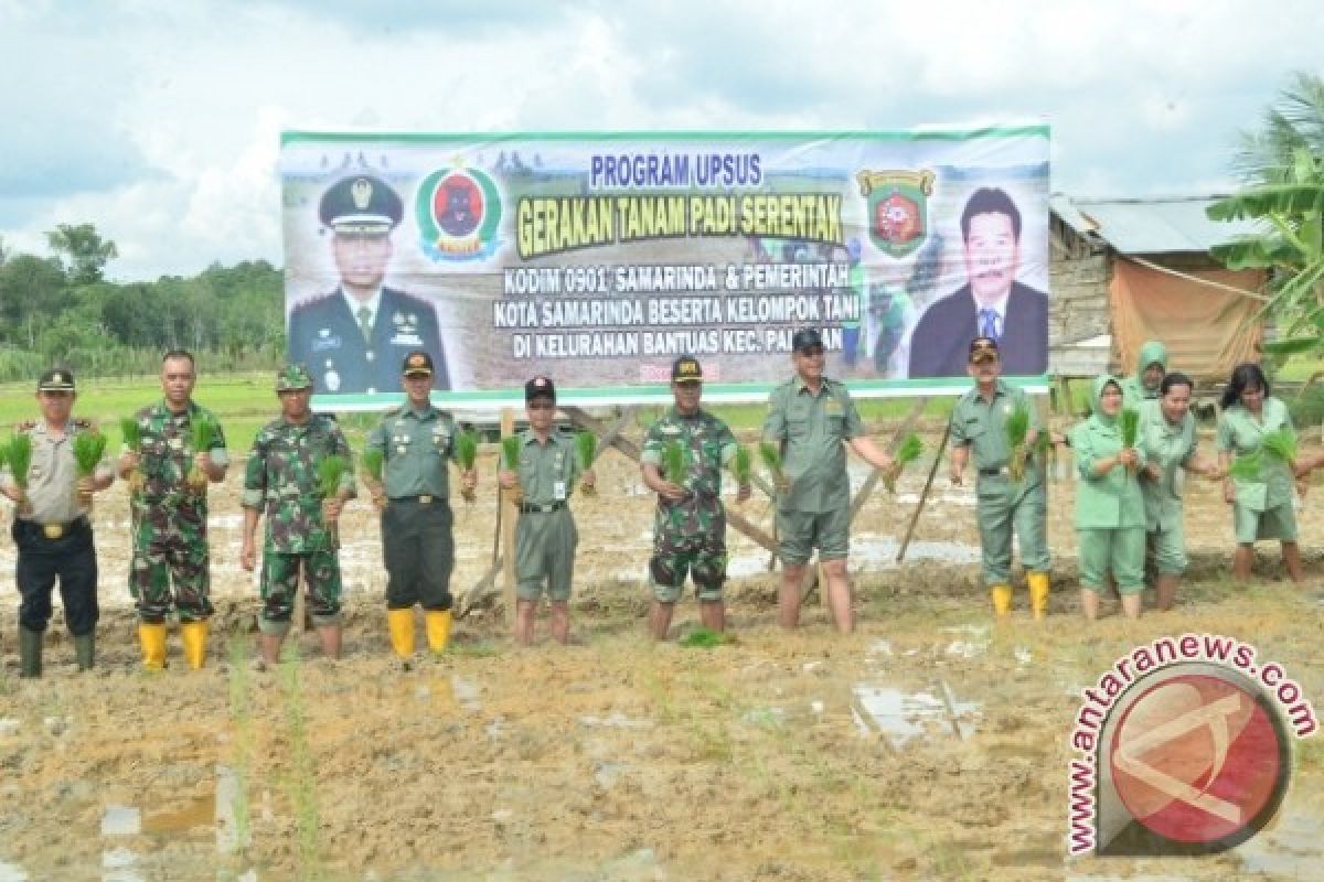 Pemkot-TNI di Samarinda Canangkan Gerakan Tanam Padi 