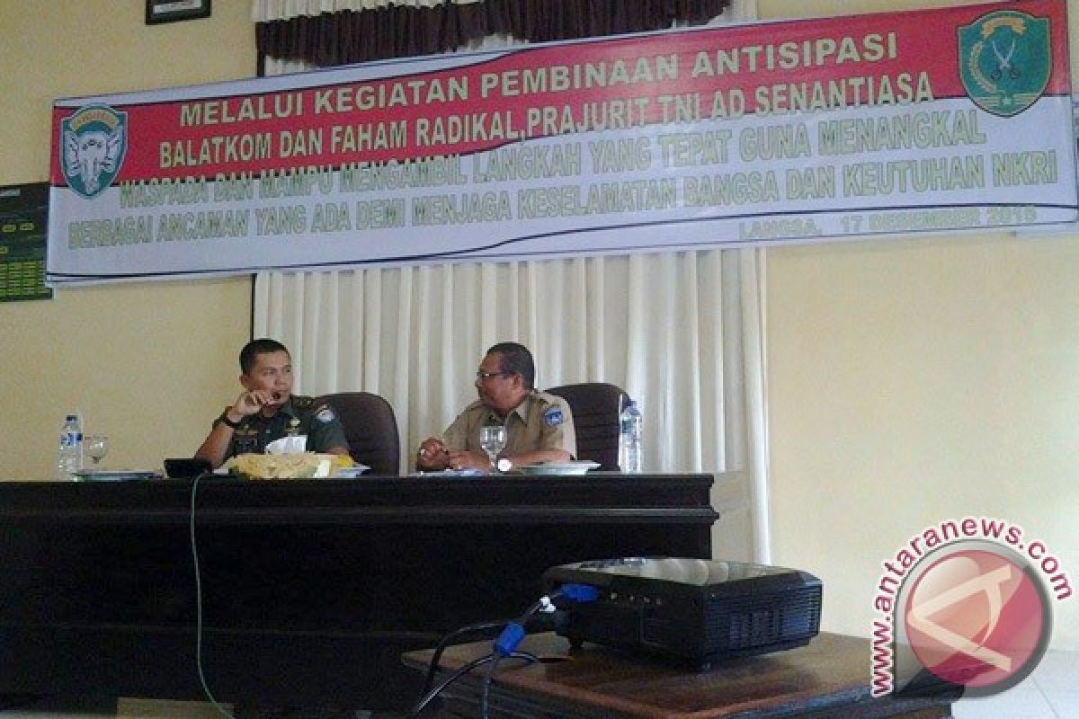 Kodim 0104/Aceh Timur Gelar Sosialisasi Bahaya Laten