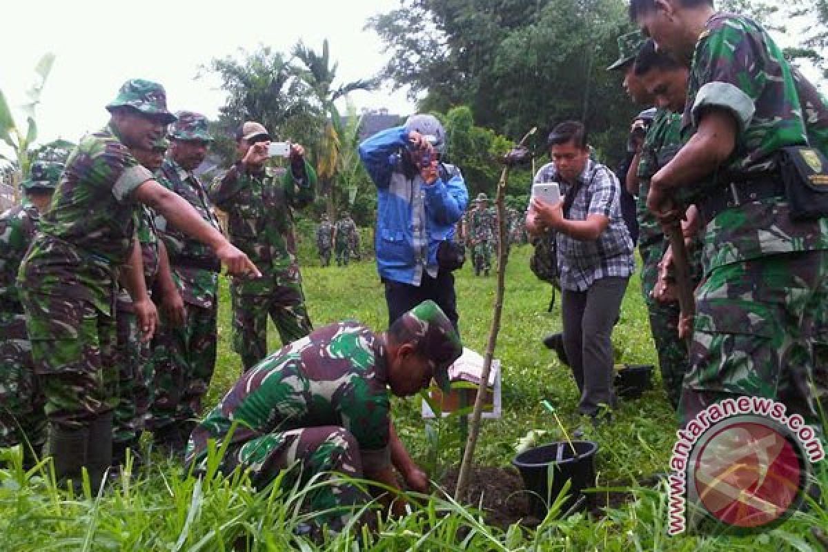 Kodim Rejanglebong lakukan penanaman pohon penghijauan