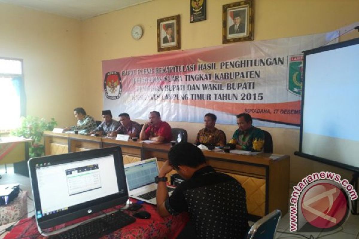 KPU Lampung Timur Selesaikan Rekapitulasi Suara Pilkada 