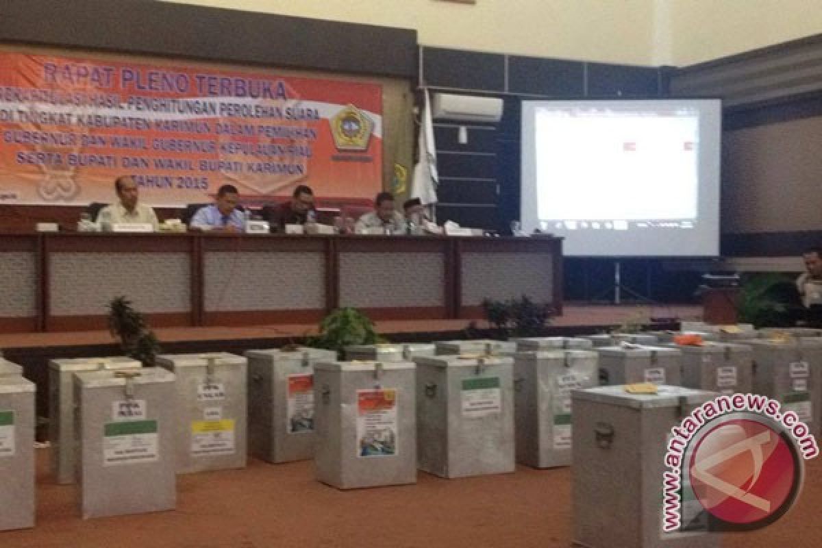 KPU Tunda Penetapan Pemenang Pilkada Karimun