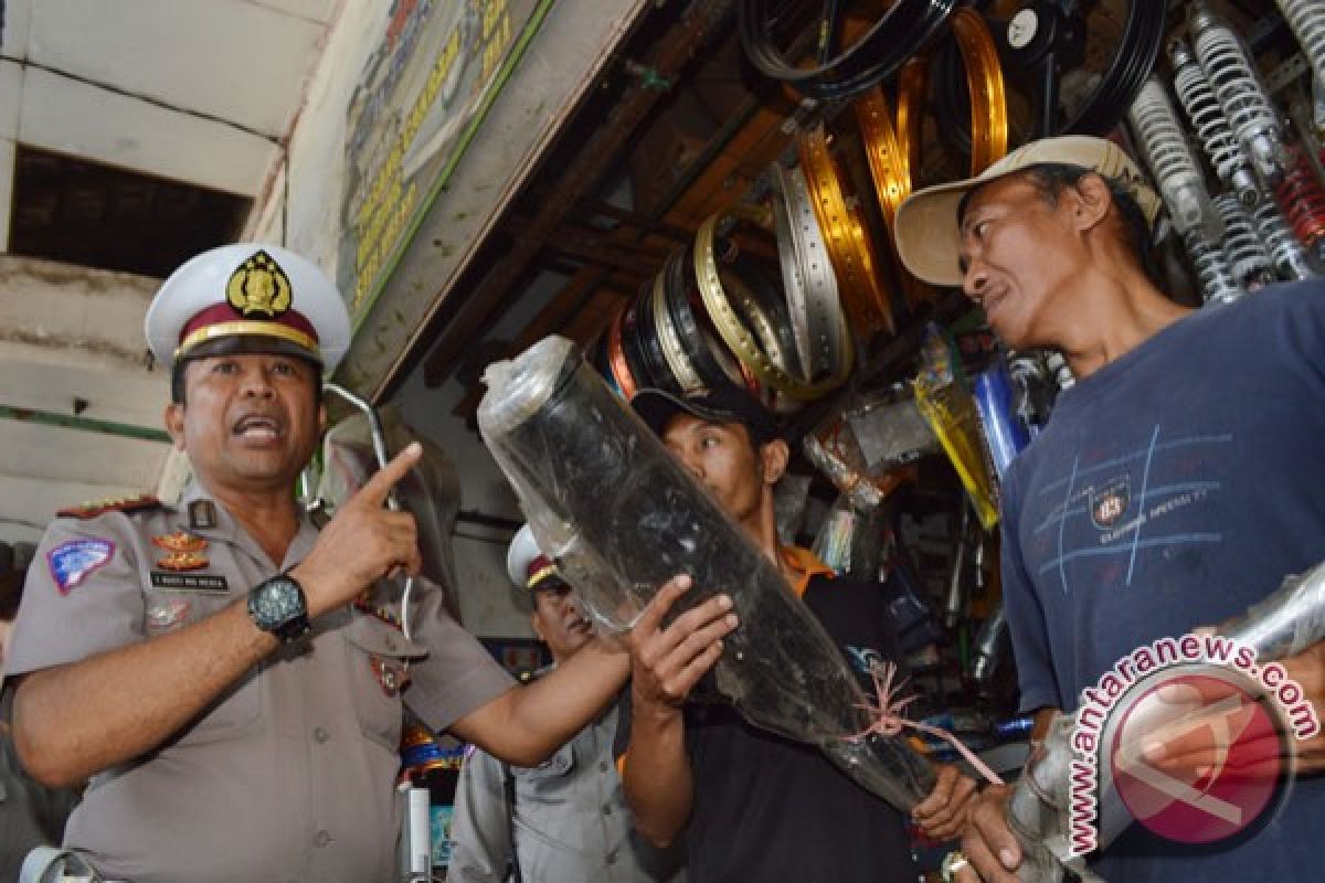 Polresta Madiun Gelar Razia Knalpot Tidak Berstandar