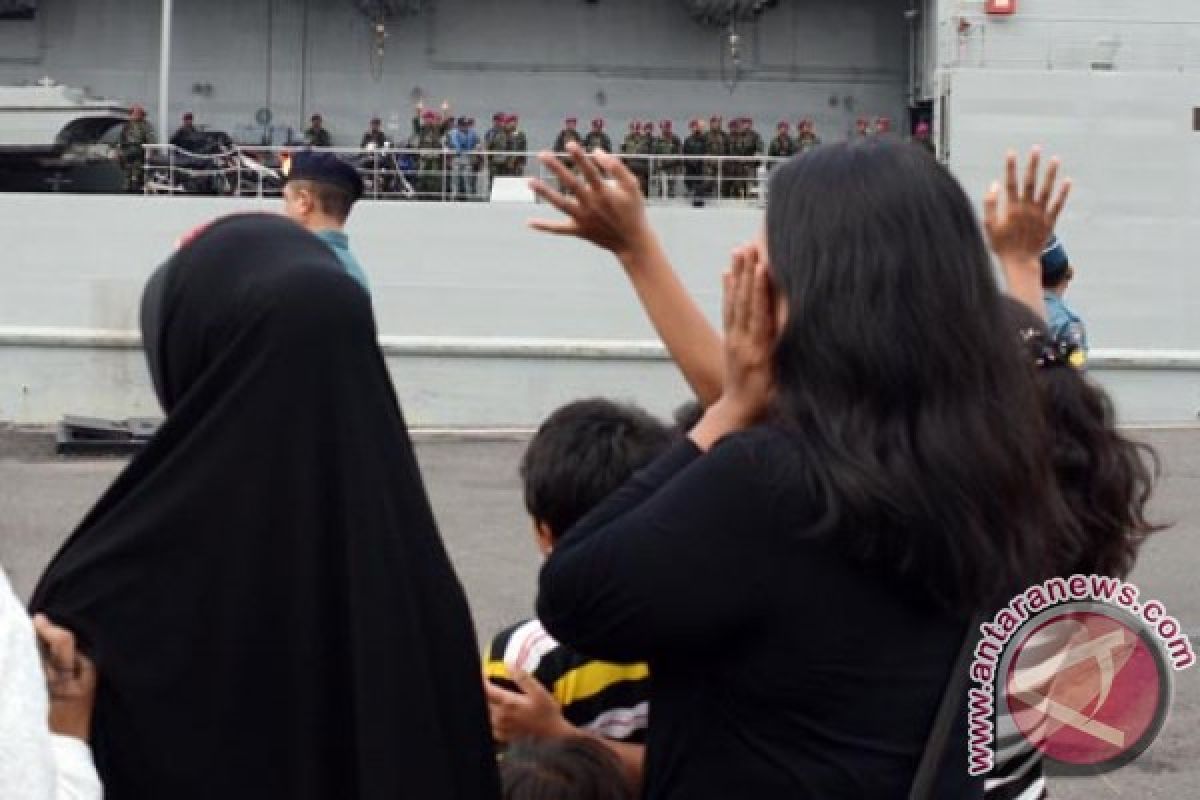 130 Personel Satgasmar Ambalat XX Berangkat ke Sebatik