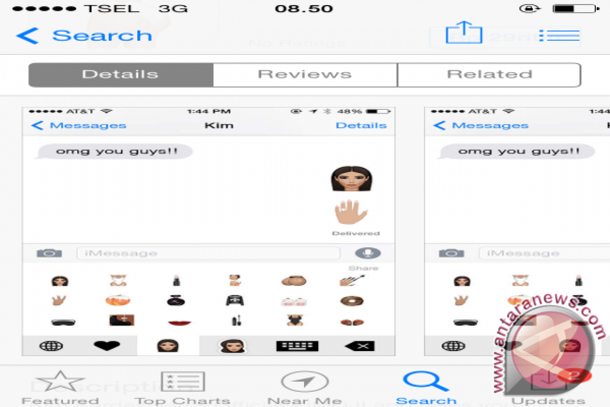 Kim Kardashian buat eror Apple app store
