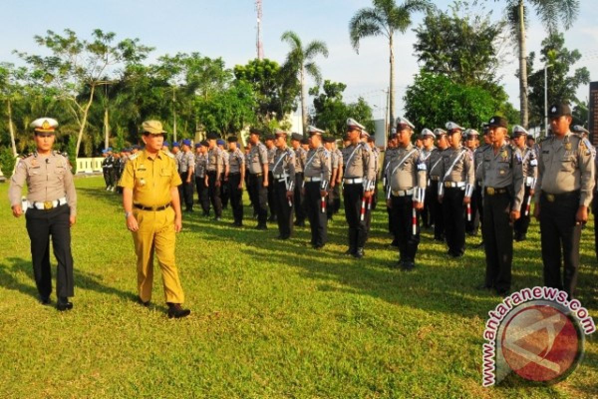 Pj. Bupati Sergai Irup Apel Pasukan 