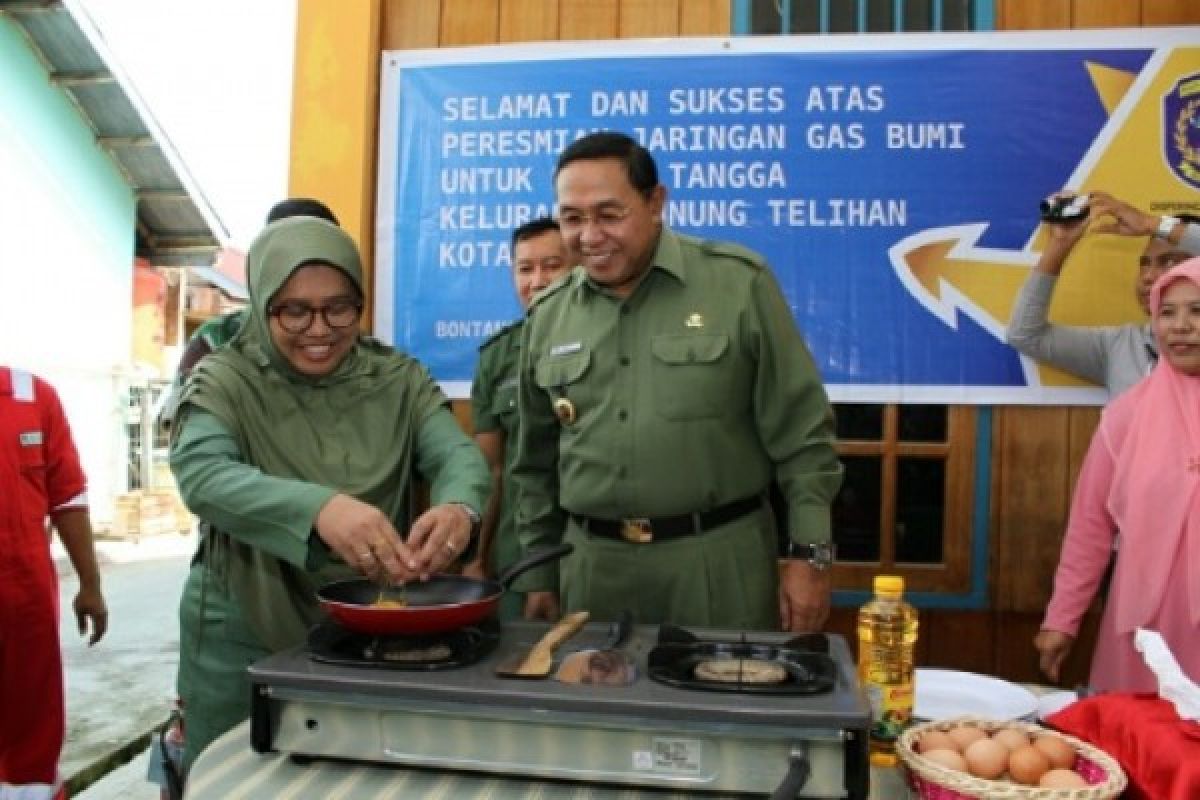 Wali Kota Bontang Resmikan Jaringan Gas Gunung Telihan