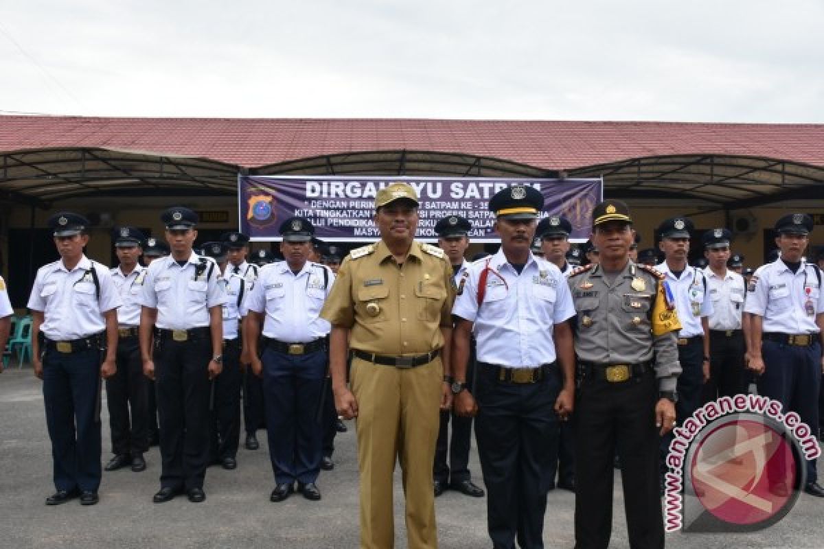 Peringatan Hut Satpam ke 35 di Tebing Tinggi.