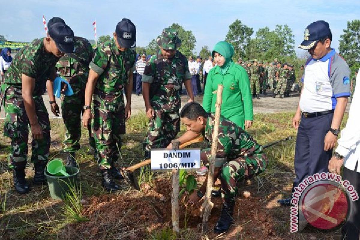 Kodim 1006 Martapura Laksanakan Penanaman Pohon