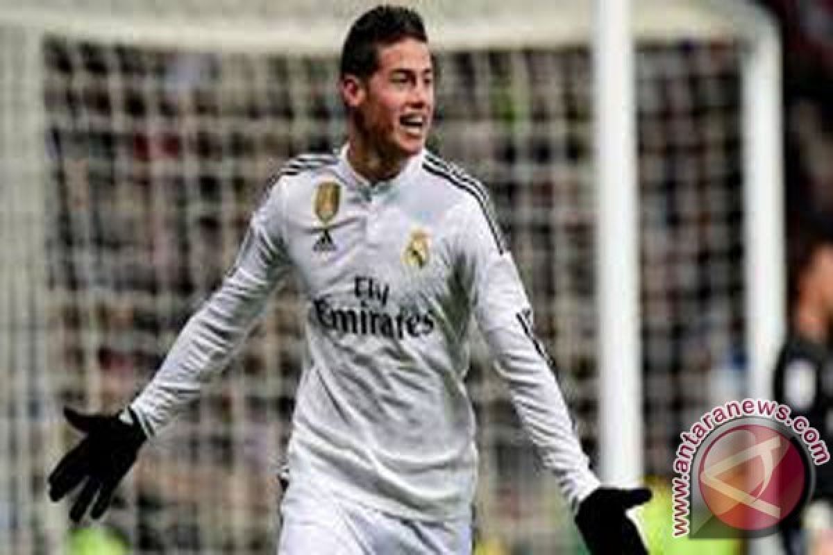   Dua gol James bantu Real kalahkan Sevilla