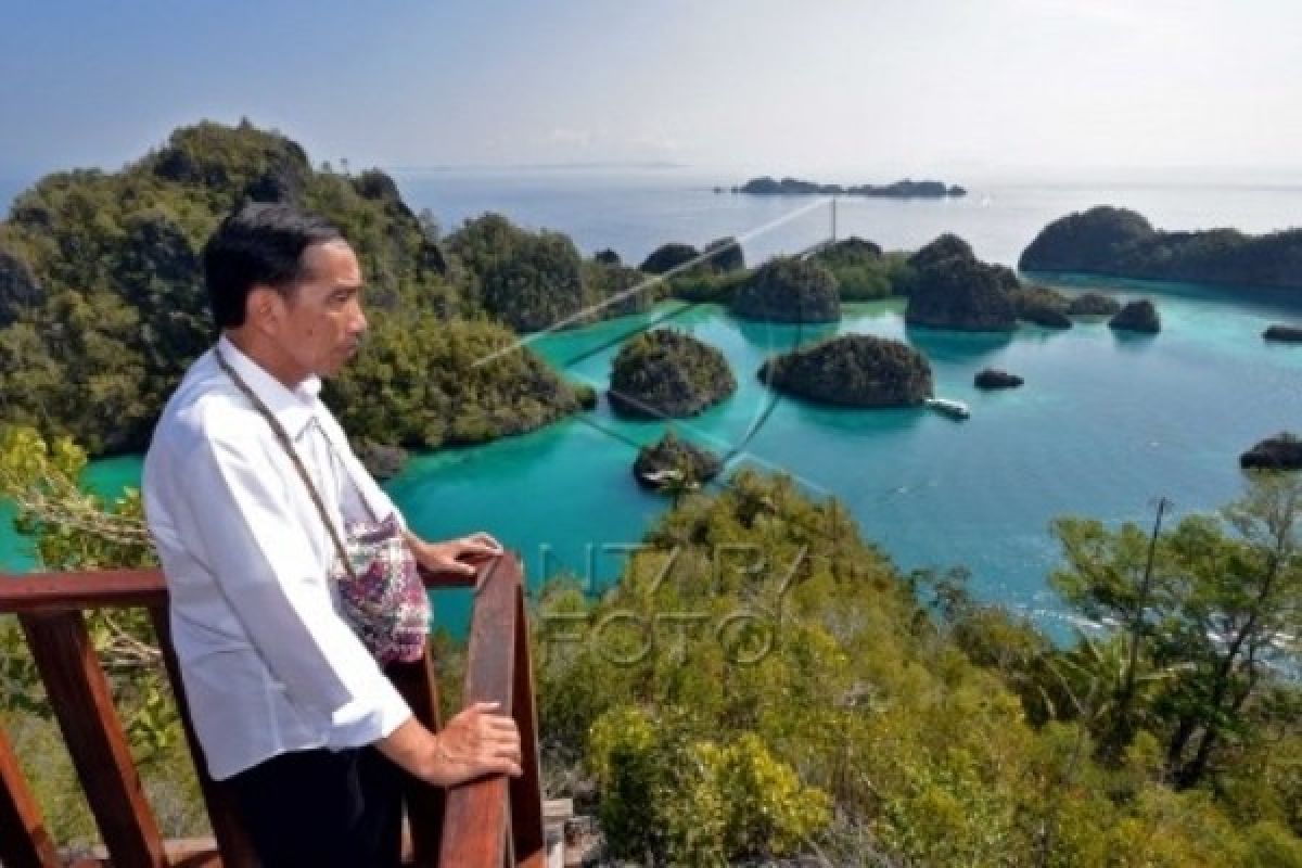 Presiden Jokowi di Raja Ampat