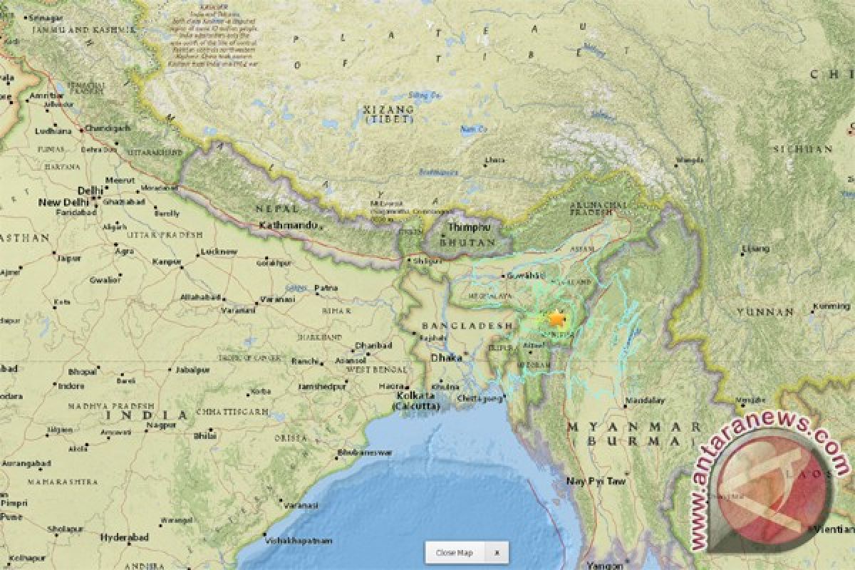 Gempa 6,8 Skala Richter guncang Imphal, India