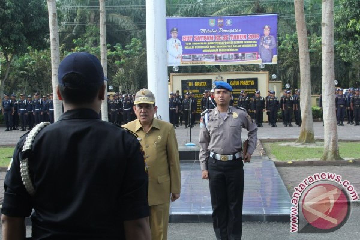 Pj Bupati Asahan Pimpin HUT Satpam ke 35