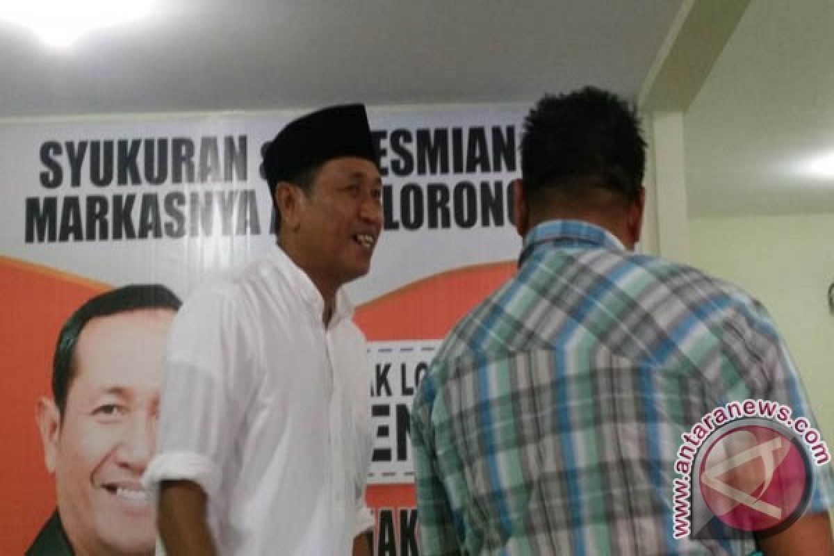 Ishak Balon Walikota Kendari Resmikan Markas Pemenangan