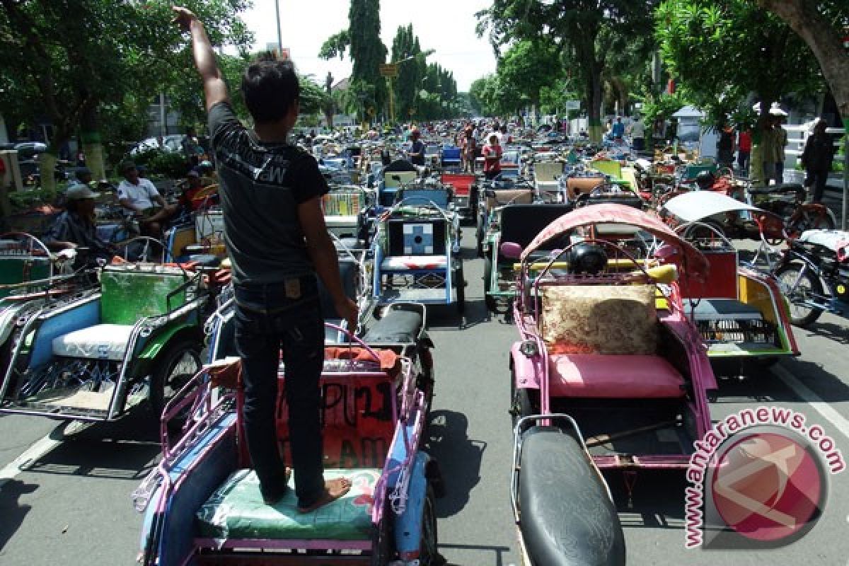 Becak motor dilarang masuk jalan protokol Palembang