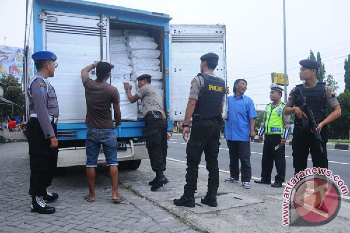 Polres Bantul razia kendaraan teroris di Jalan Yogyakarta-Wates