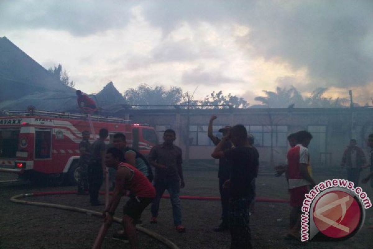 Kantor BKPP Aceh Barat Terbakar