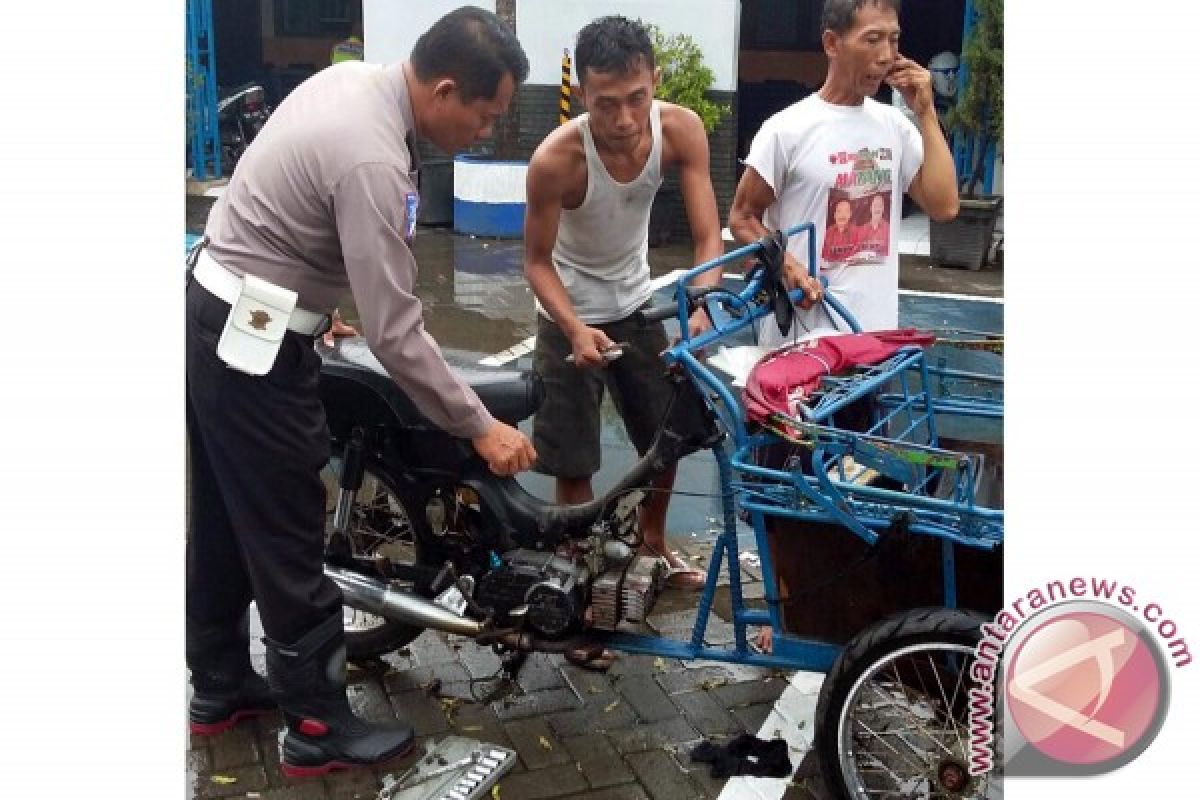 Polisi Larang Pengoperasian Becak Motor di Tulungagung