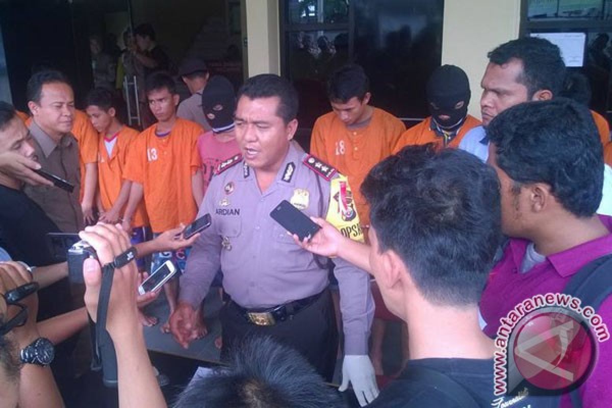 Polres Bengkulu bekuk 10 pelaku pencuri motor