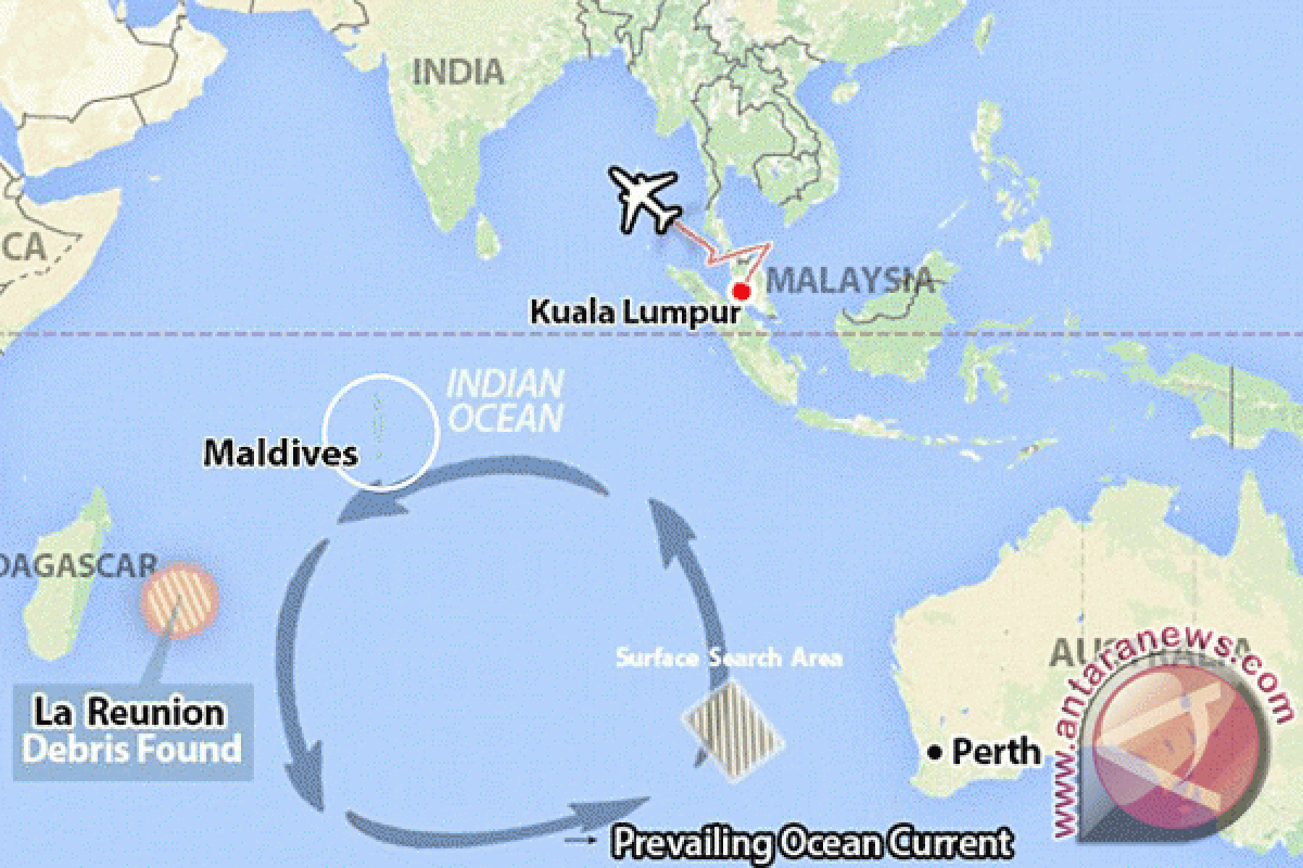Malaysia Nyatakan Puing di Lepas Pantai Thailand Bukan MH-370