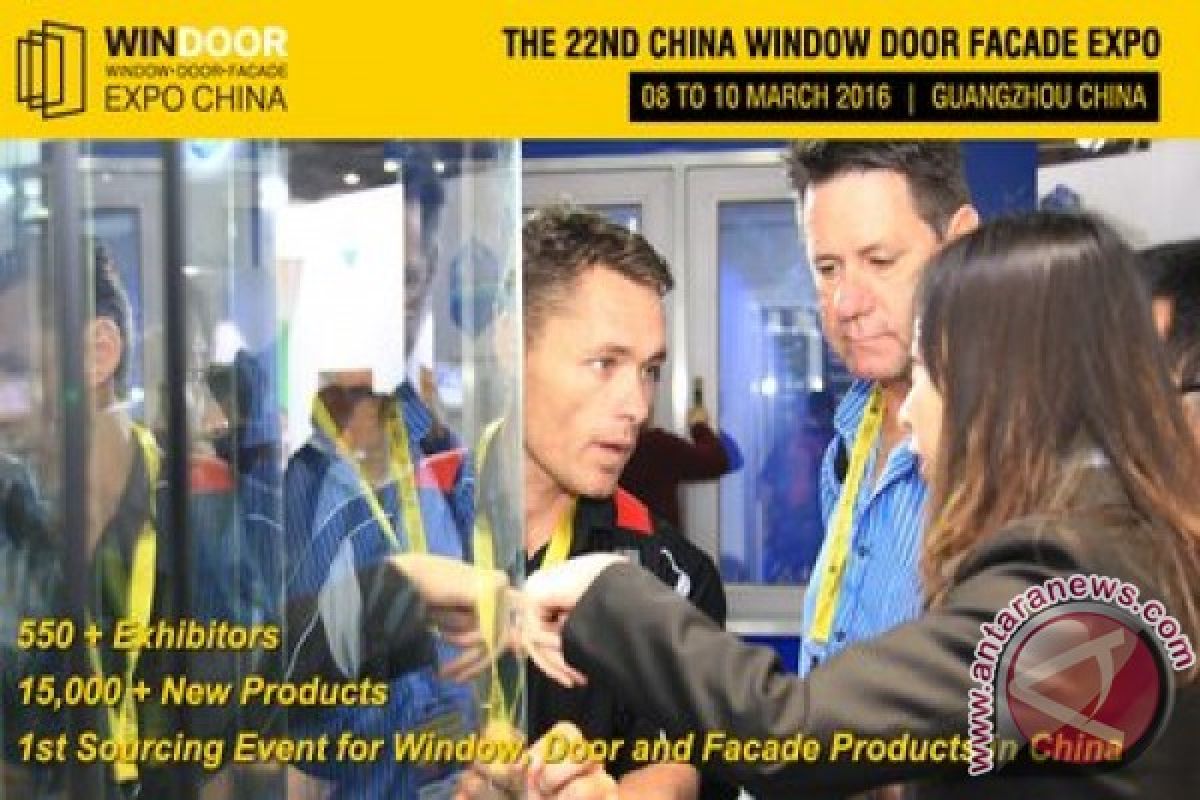 Windoor Expo 2016 to take place March 8-10 in Guangzhou, China