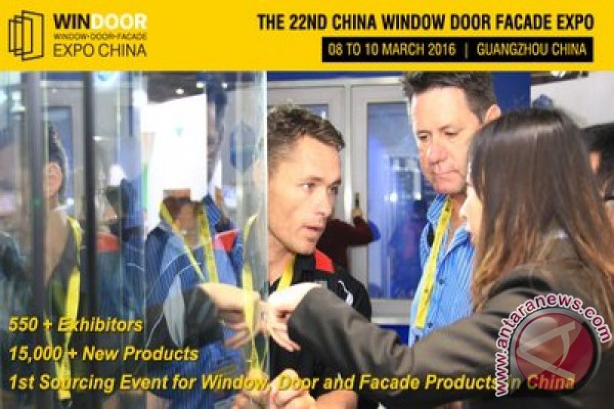 Windoor Expo 2016 siap digelar di Guangzhou pada tanggal 8-10 Maret