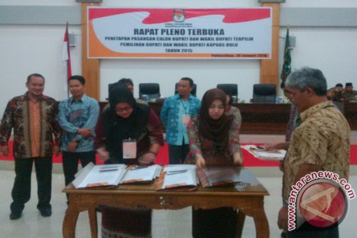 Nasir-Anton Resmi Jadi Pemenang Pilkada Kapuas Hulu