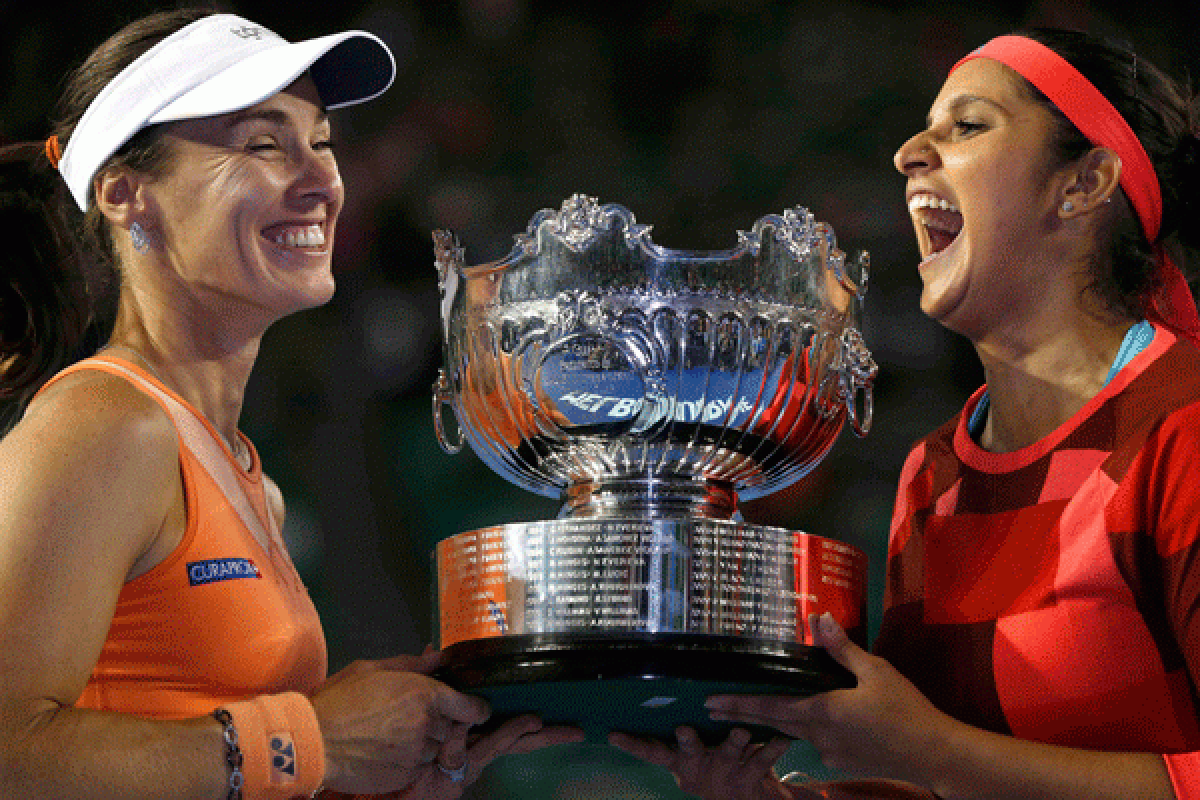 Hingis-Mirza juara ganda putri Australia Terbuka