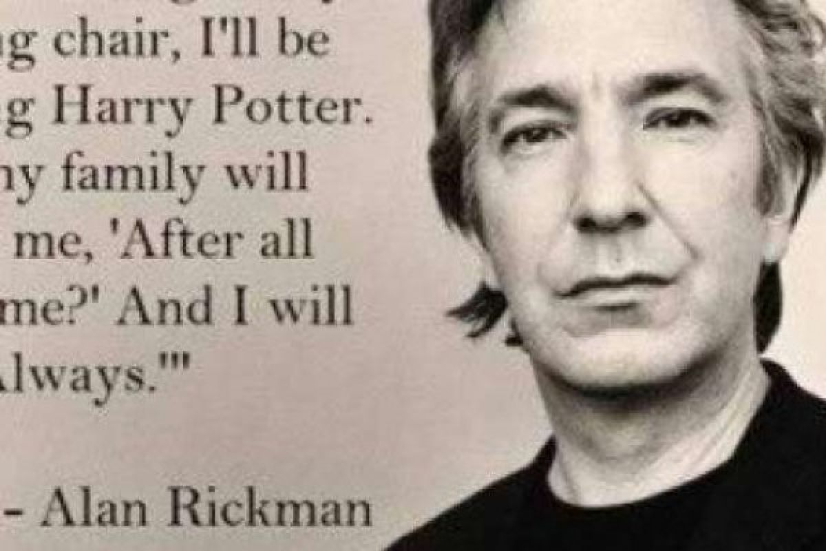 Alan Rickman Meninggal Geser KamiTidakTakut di Trending Topic Dunia