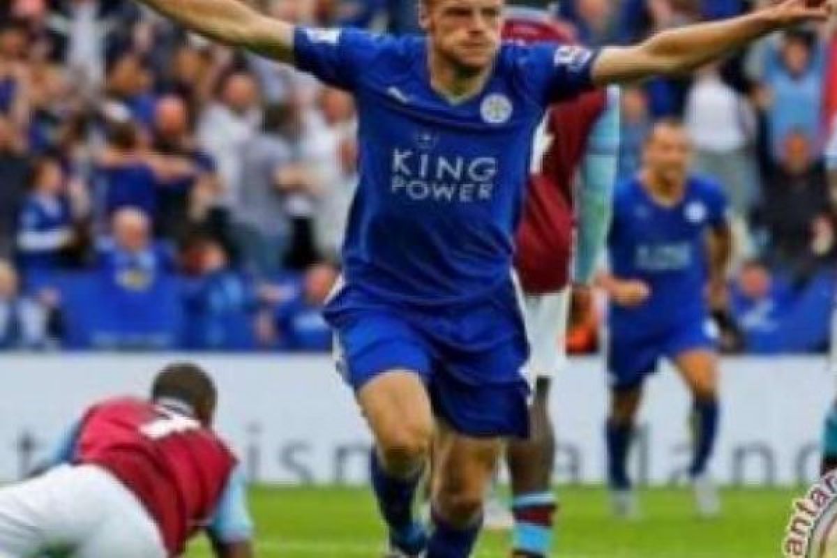 Jamie Vardy Setuju Perpanjang Kontrak di Leicester City Hingga 2019