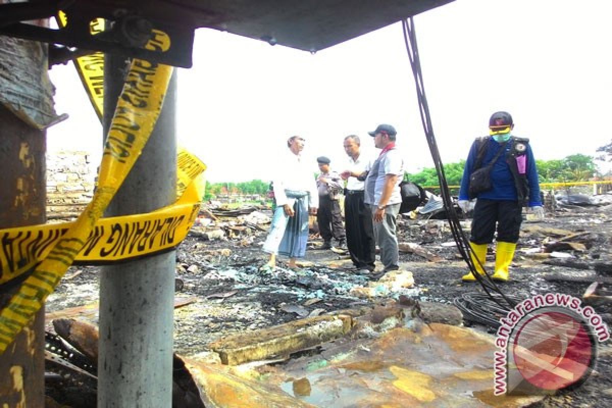 Polda Jatim Selidiki Penyebab Kebakaran Pasar Sedangdang