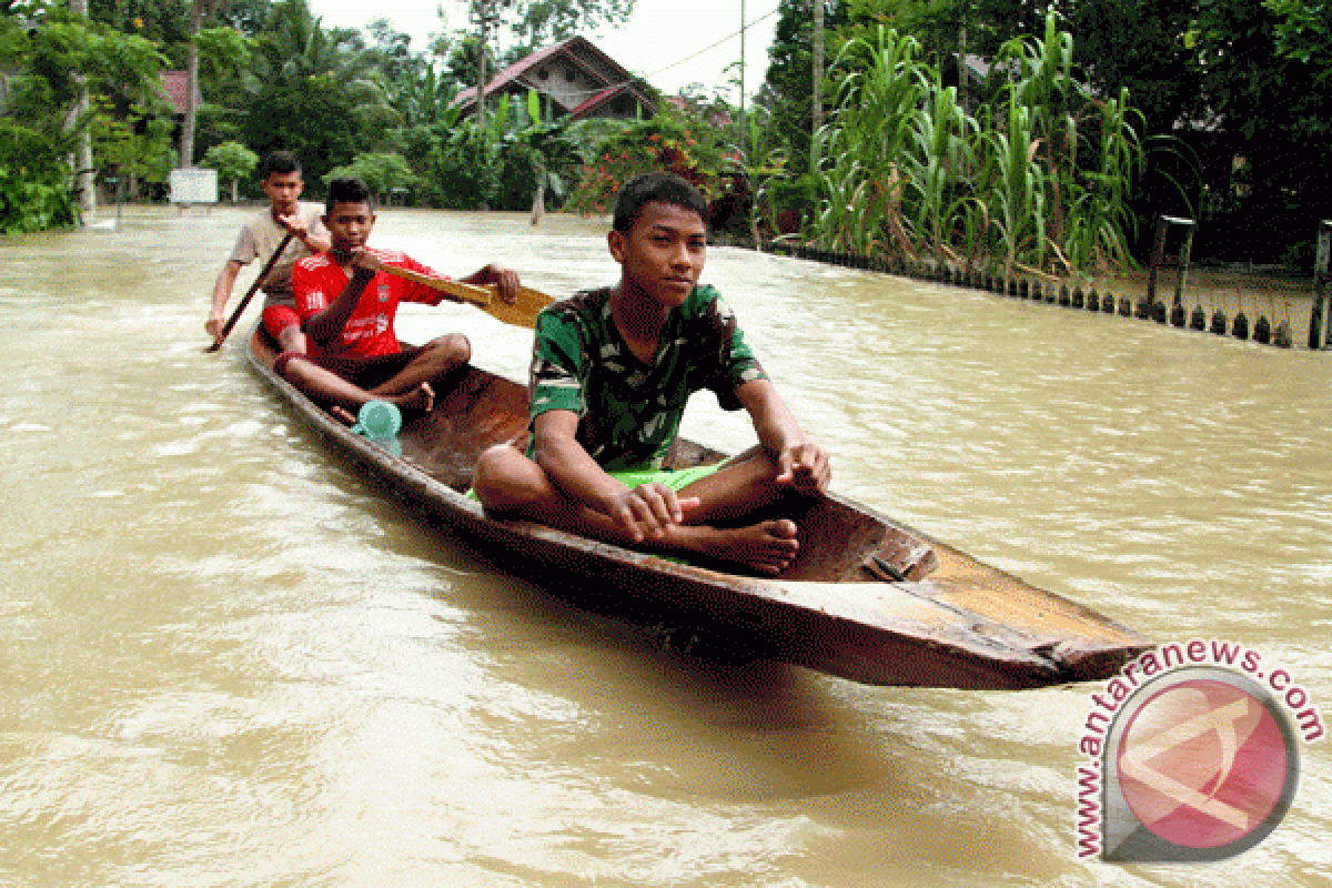 Banjir landa seluruh kecamatan di Bangka Tengah