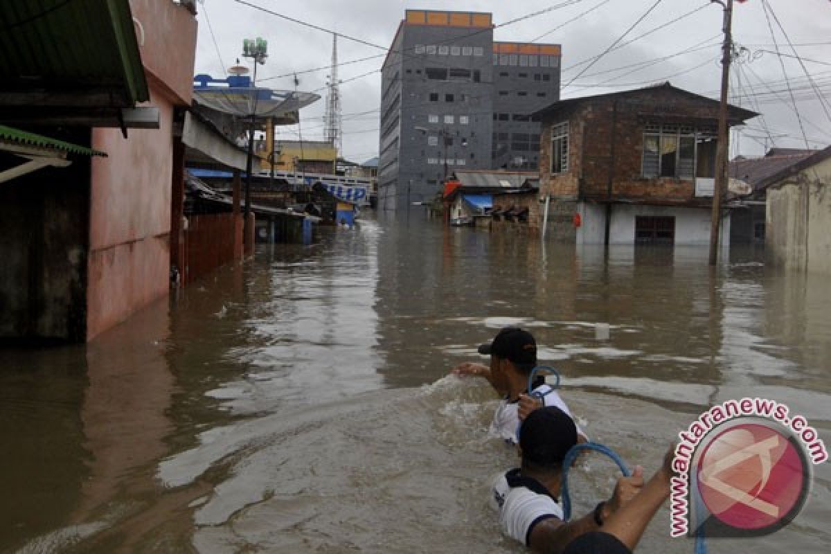 Banjir rendam ratusan rumah di Bangka Barat