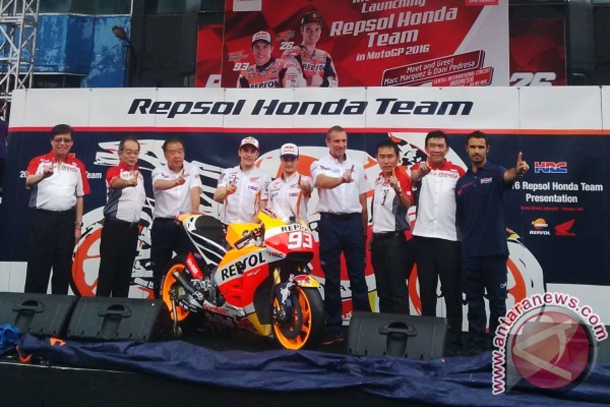 MotoGP 2016, Marquez pamerkan motor barunya di Sentul