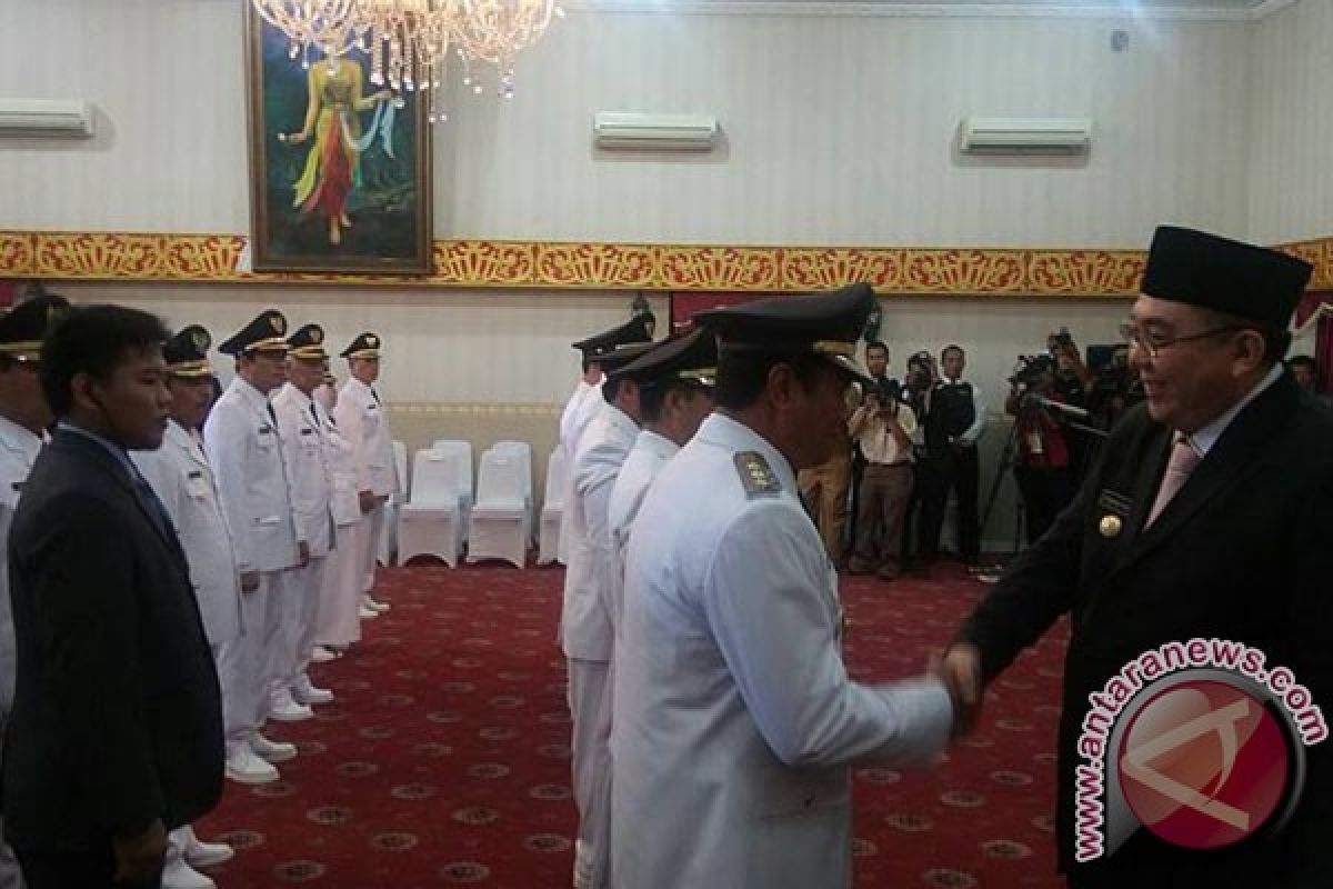Gubernur Bengkulu lantik tujuh Bupati-Wabup