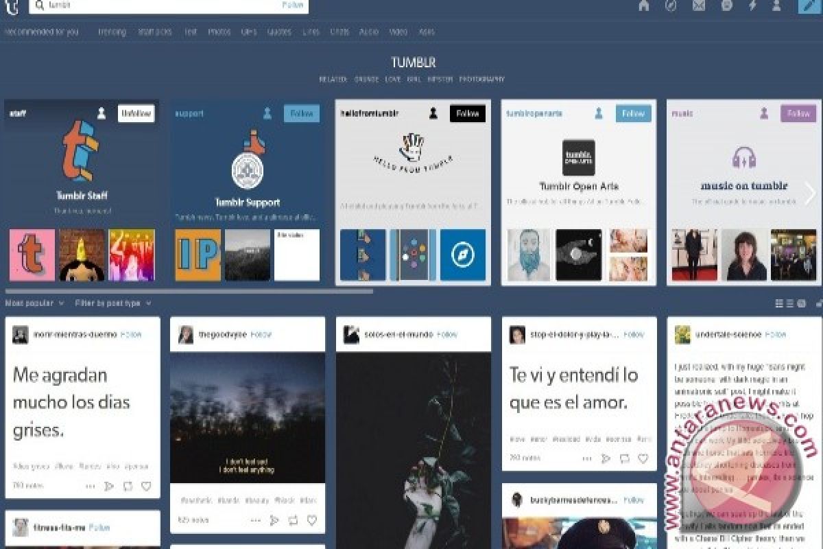 Tumblr diblokir, netizen bereaksi