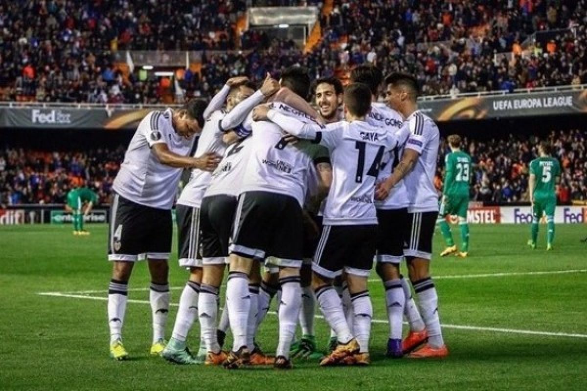 Menang agregat 10-0, Valencia ke 16 besar Liga Europa