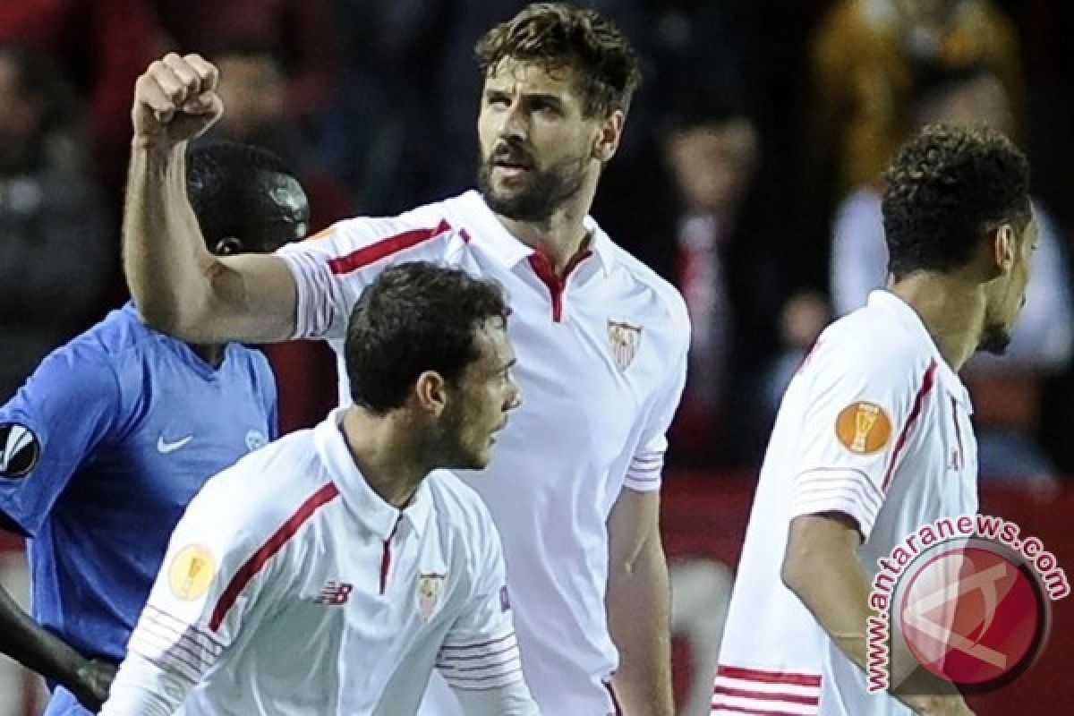 Liga Europa, 10 pemain Sevilla imbangi Basel 0-0