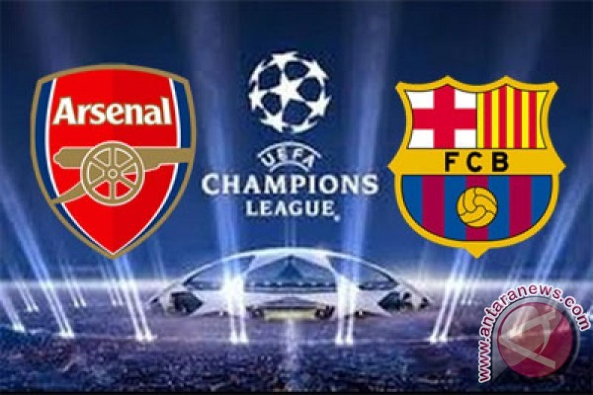 Liga Champions, data dan fakta Arsenal vs Barcelona