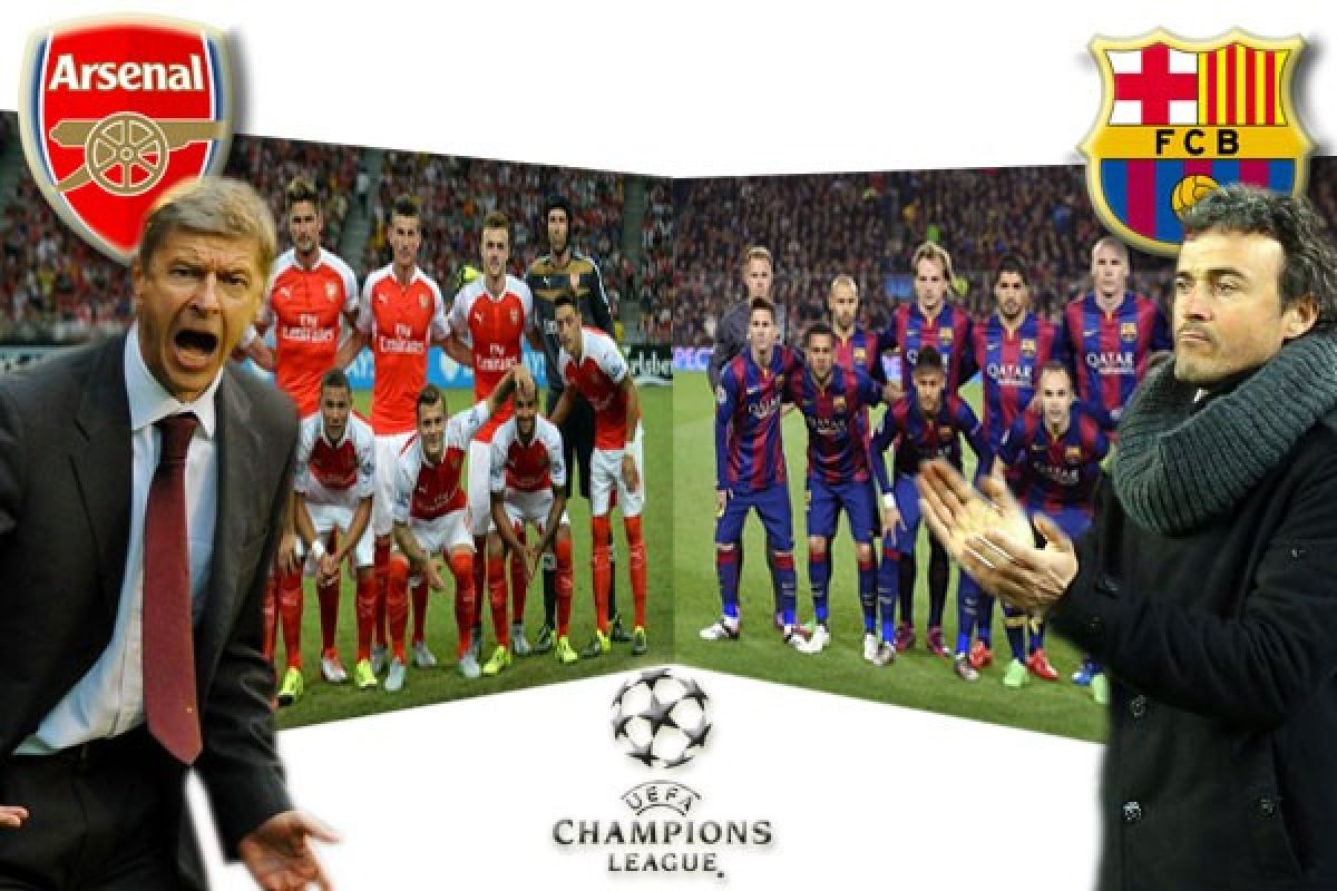 Susunan pemain Barcelona vs Arsenal