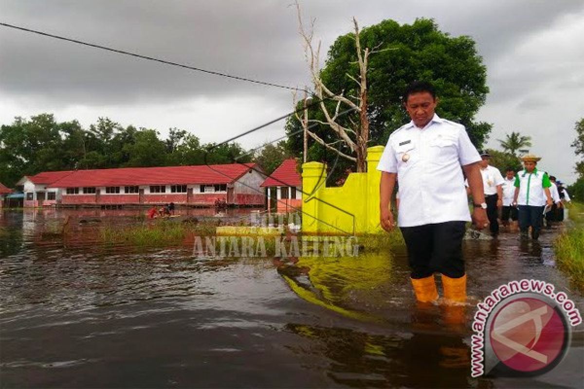 Bupati Pulpis Tinjau Lokasi Banjir